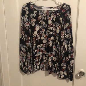 Floral long sleeve top